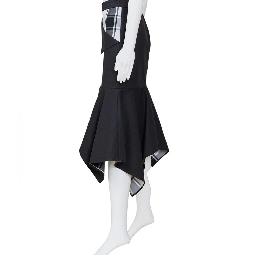 MONSE zipper trumpet skirt NWOT